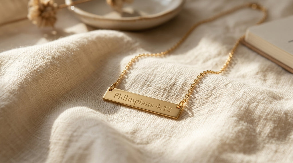 The Grace Scripture Bar Necklace