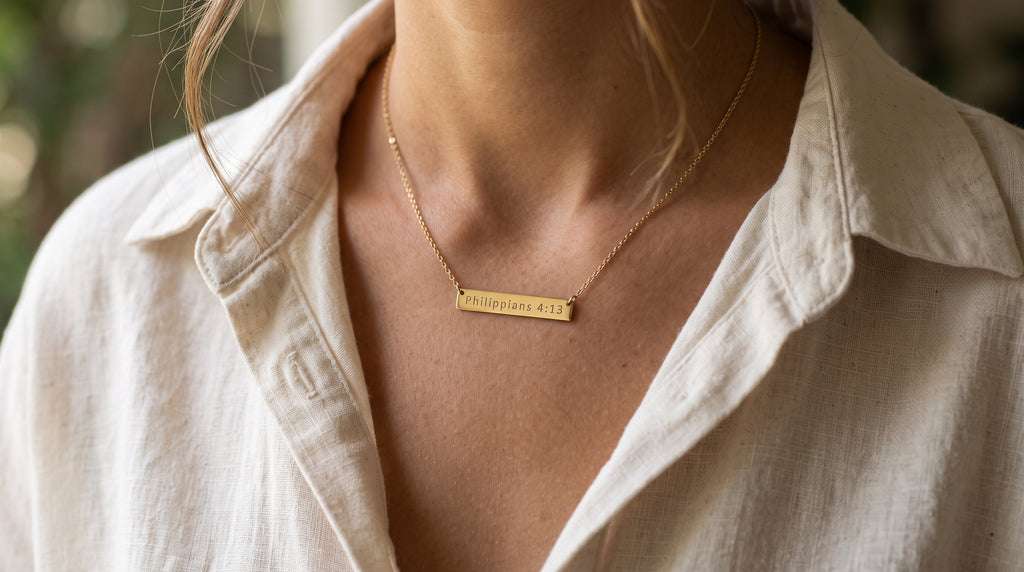 The Grace Scripture Bar Necklace