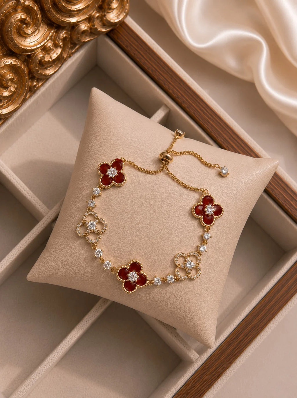 The Scarlett Clover Bracelet