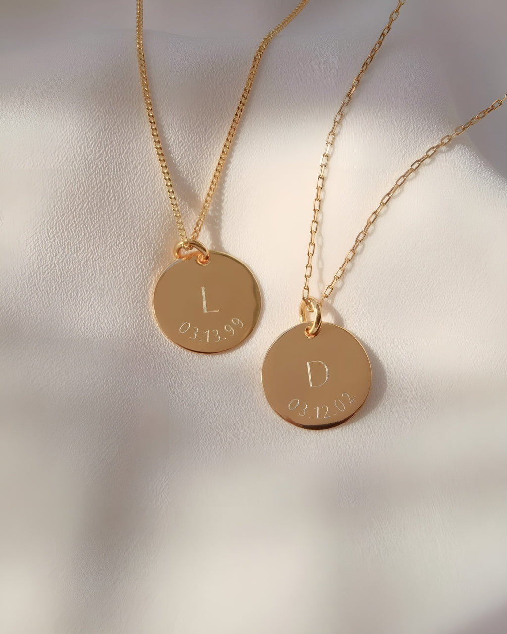 The Duo Personalised Pendant Set
